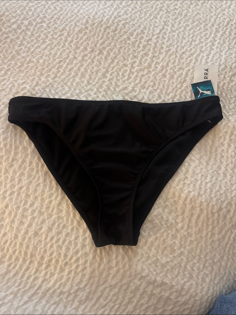 Puma Black Women's Bikini Bottom - Classic Sporty Cut